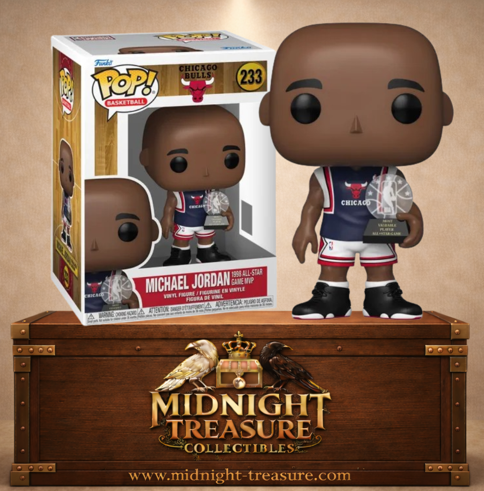 Funko Pop! Basketball N°233 – Michael Jordan, MVP du NBA All-Star Game 1998 avec les Chicago Bulls.