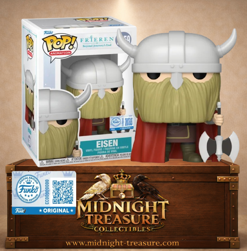 Funko Pop! Animation N°2359 – Eisen Funko Exclusive avec son casque à cornes, sa longue barbe blonde et sa gigantesque hache inspiré de Frieren: Beyond Journey's End (Frieren : Au-delà de la Fin du Voyage).