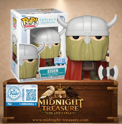 Funko Pop! Animation N°2359 – Eisen Funko Exclusive avec son casque à cornes, sa longue barbe blonde et sa gigantesque hache inspiré de Frieren: Beyond Journey's End (Frieren : Au-delà de la Fin du Voyage).