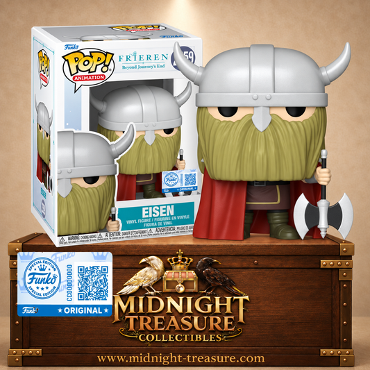 Funko Pop! Animation N°2359 – Eisen Funko Exclusive avec son casque à cornes, sa longue barbe blonde et sa gigantesque hache inspiré de Frieren: Beyond Journey's End (Frieren : Au-delà de la Fin du Voyage).