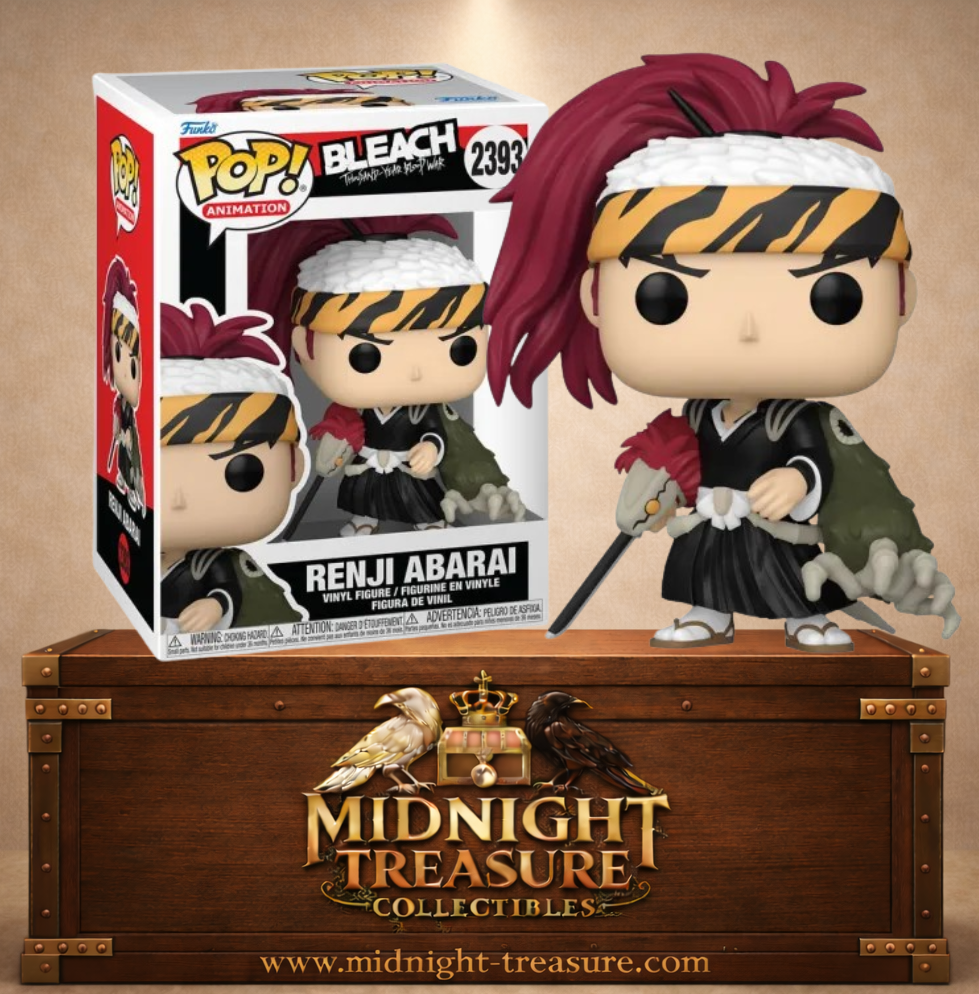 Funko Pop! Animation N°2393 – Renji Abarai avec son bandeau blanc et noir et son apparence de Thousand-Year Blood War inspirée de Bleach.