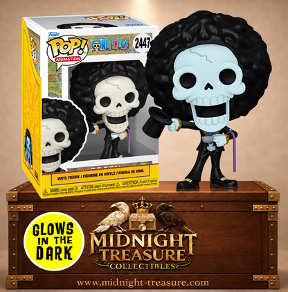 Funko Pop! Animation N°2447 Brook avec canne-épée en version Glow in the Dark – One Piece