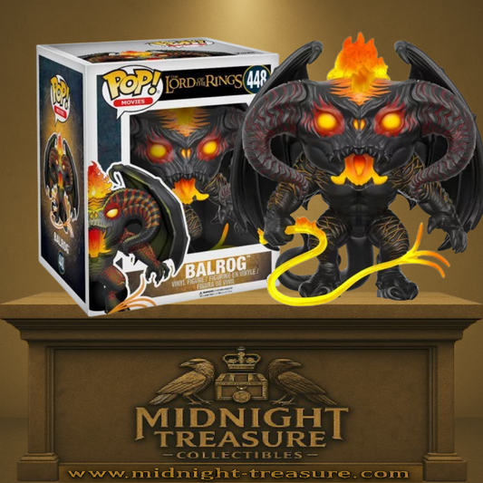 Funko Pop! Movies – Balrog (N°448). Balrog version 15 cm avec ailes déployées et fouet enflammé, inspiré de The Lord of the Rings (Le Seigneur des Anneaux).