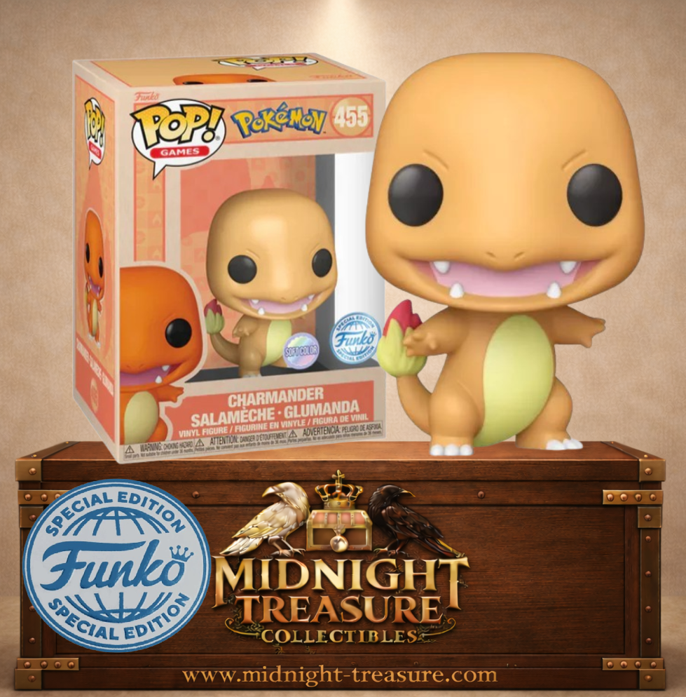 🔥🦎 Funko Pop! Games N°455 – Charmander (Salamèche) – Pokémon – Soft Color Edition (Édition Couleurs Douces) 🔥🦎