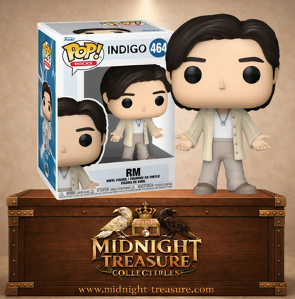 Funko Pop! Rocks N°464 – RM Indigo BTS tenue beige style minimaliste.