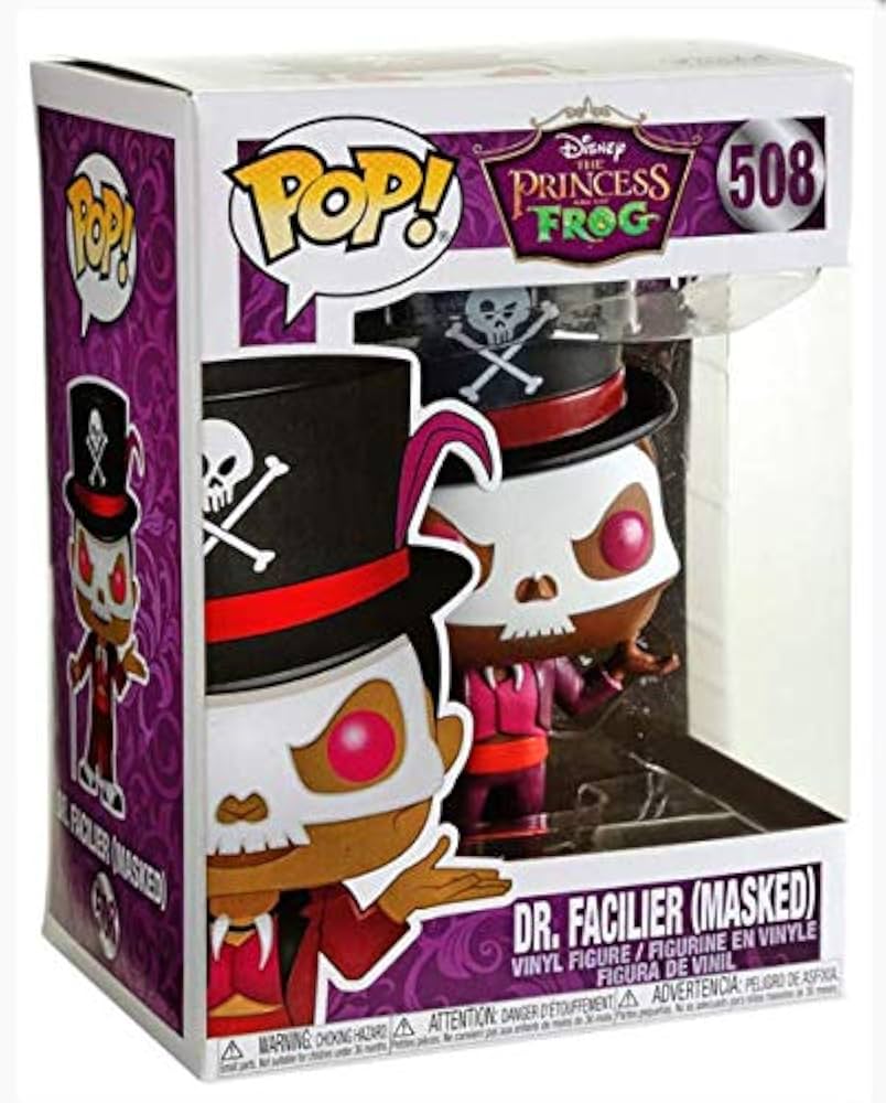 🎩💀 Funko Pop! Disney N°508 – Dr. Facilier (Masked) – The Princess and the Frog (La Princesse et la Grenouille) 💀🎩
