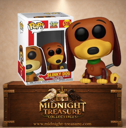 Funko Pop! Disney N°516 – Zigzag – Toy Story. Figurine chien avec corps en ressort et design fidèle au film.