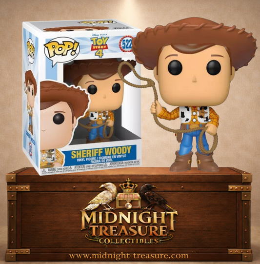 Funko Pop! Disney N°522 – Sheriff Woody (Shérif Woody), inspirée de Toy Story 4.