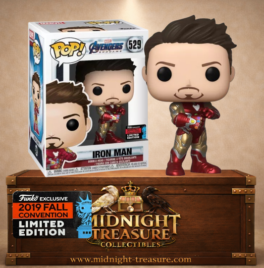 Funko Pop! Marvel N°529 – Iron Man, édition Fall Convention / New York Comic Con 2019 inspirée de Avengers: Endgame.