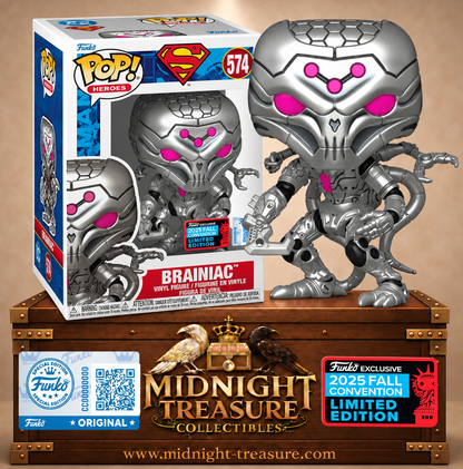 Funko Pop! Heroes N°574 Brainiac Metallic – édition 2025 Fall Convention NYCC – Superman