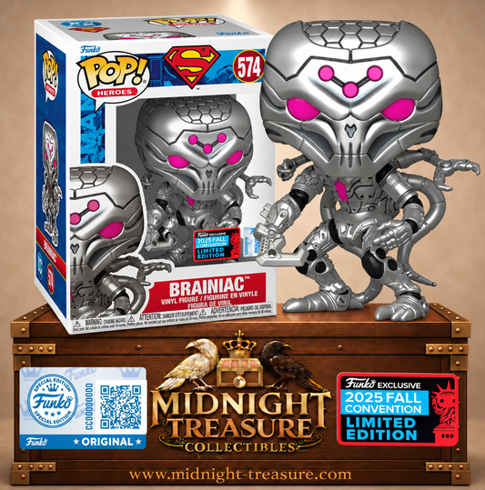 Funko Pop! Heroes N°574 Brainiac Metallic – édition 2025 Fall Convention NYCC – Superman
