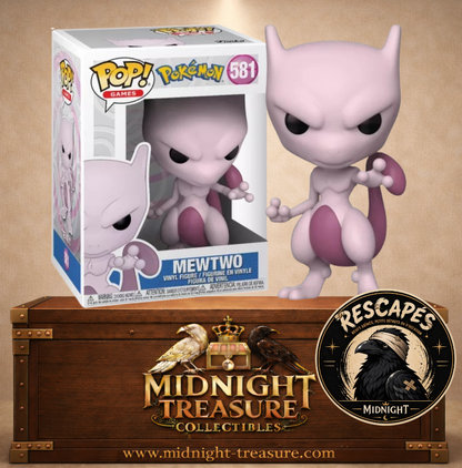 🧬🟣 Funko Pop! N°581 – Mewtwo – Pokémon 🟣🧬PRODUIT RESCAPÉ