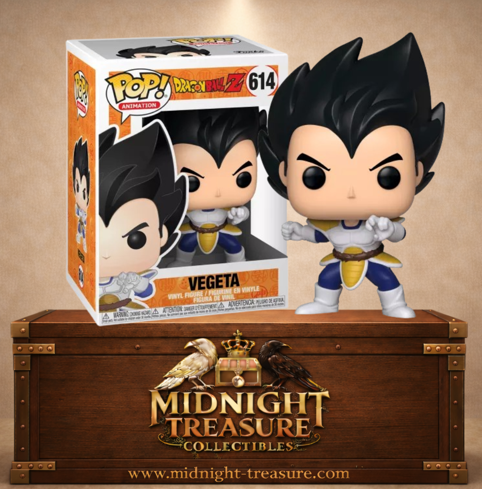 Funko Pop! Animation N°614 – Vegeta – Dragon Ball Z. Figurine en armure Saiyan issue de l’arc Saiyan lors de son arrivée sur Terre.