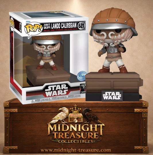 Funko Pop! N°621 – Jabba's Skiff Lando Calrissian (Lando Calrissian sur la barge de Jabba), inspirée de Star Wars : Épisode VI – Le Retour du Jedi.