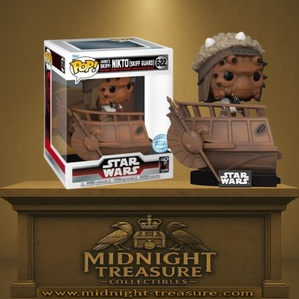 Funko Pop! Star Wars – Nikto (Skiff Guard) (N°622). Garde de Jabba the Hutt à bord du skiff, scène emblématique du Retour du Jedi sur Tatooine.