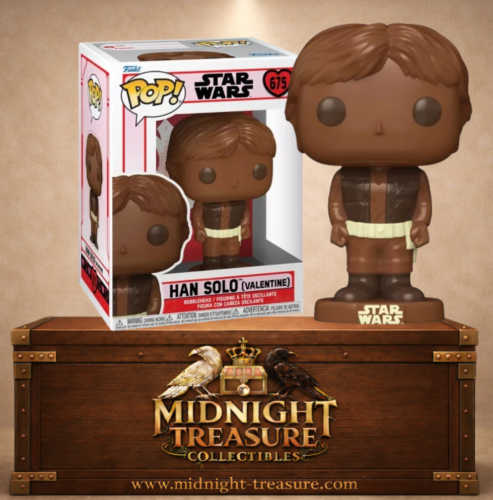Funko Pop! Star Wars N°675 – Han Solo version chocolat Saint Valentin.