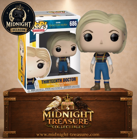 Funko Pop! Doctor Who N°686 – Thirteenth Doctor incarné par Jodie Whittaker avec sa tenue emblématique de la série Doctor Who.