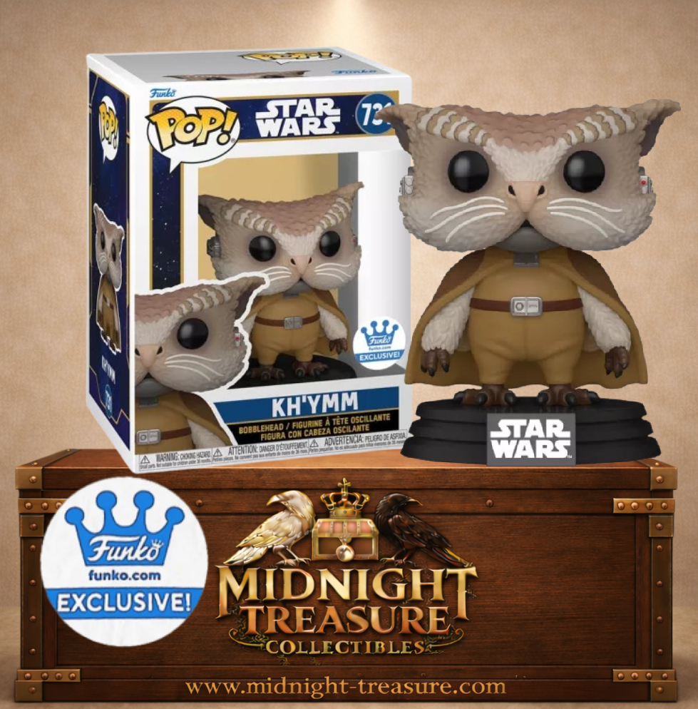 Funko Pop! Star Wars Skeleton Crew N°731 – Kh’ymm – créature avec grandes oreilles et tenue d’explorateur. Une figurine fidèle parfaite pour les fans de Star Wars.