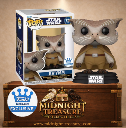 Funko Pop! Star Wars Skeleton Crew N°731 – Kh’ymm – créature avec grandes oreilles et tenue d’explorateur. Une figurine fidèle parfaite pour les fans de Star Wars.