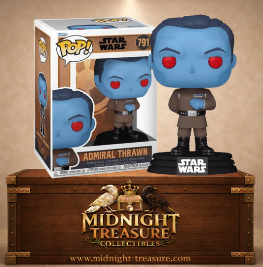 Funko Pop! Star Wars N°791 – Amiral Thrawn Tales of the Empire peau bleue yeux rouges.