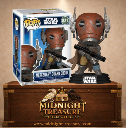 🤖🔫 Funko Pop! Star Wars N°821 – Mercenary Guard Droid – The Mandalorian & Grogu 🔫🤖