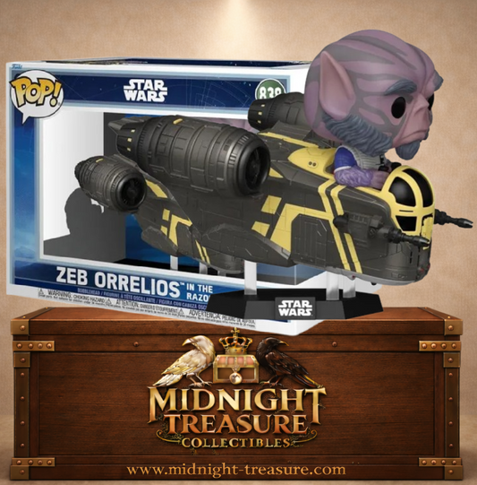 Funko Pop! Star Wars N°838 – Zeb Orrelios in the Razor Crest – Star Wars The Mandalorian. Figurine Zeb Orrelios dans le vaisseau Razor Crest.
