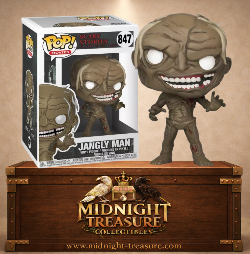 Funko Pop! Scary Stories to Tell in the Dark N°847 – Jangly Man, créature monstrueuse inspirée du film d’horreur de 2019.