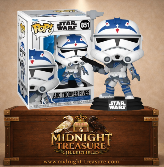 Funko Pop! Star Wars N°851 – ARC Trooper Fives portant son armure personnalisée du 501st Legion, inspiré de Star Wars: The Clone Wars.