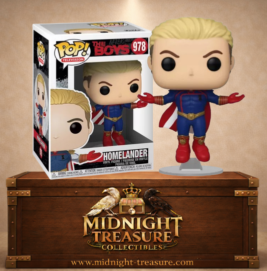Funko Pop! Television N°978 – Homelander Levitating Le Protecteur en lévitation – The Boys. Figurine en suspension avec cape.