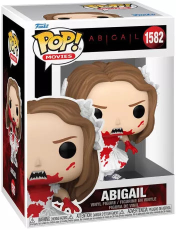 Funko Pop! Abigail – Abigail Ensanglantée (N°1582). Figurine représentant Abigail en robe de ballerine blanche couverte de sang. Une Pop! terrifiante inspirée du film d’horreur 2024.