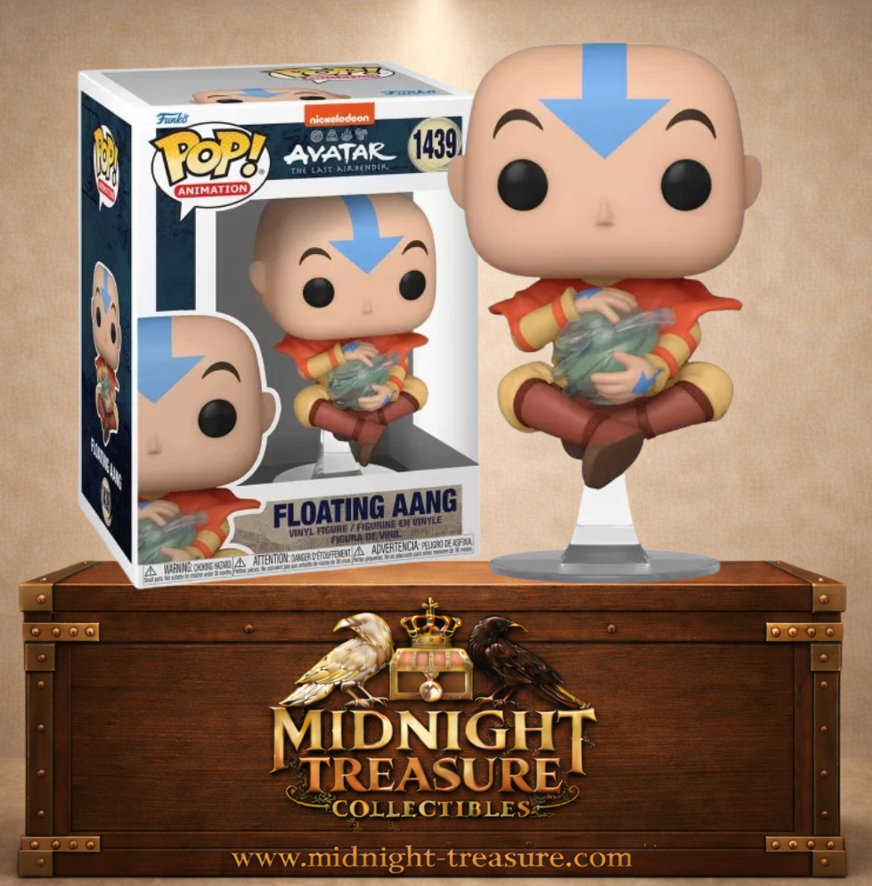 Funko Pop! Animation N°1439 – Floating Aang, Aang en lévitation et en position méditative manipulant l’air dans Avatar : Le Dernier Maître de l’Air.