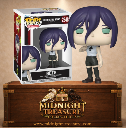 Funko Pop! Animation N°2348 – Reze dans son apparence humaine, inspirée de Chainsaw Man.