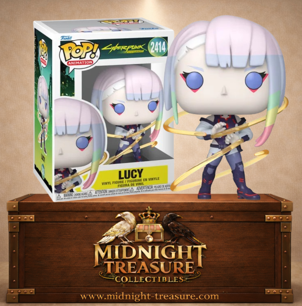 Funko Pop! Animation N°2414 – Lucy, inspirée de Cyberpunk: Edgerunners avec ses monofilaments.