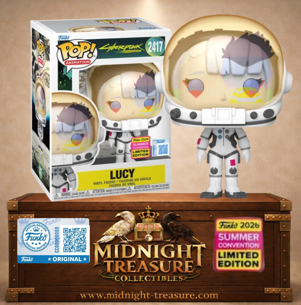 Funko Pop! Animation N°2417 – Lucy (Combinaison Spatiale) (Space Suit), Summer Convention 2026 Exclusive inspirée de la scène finale de Cyberpunk: Edgerunners.