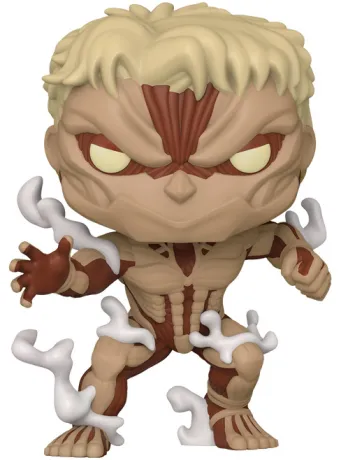 Funko Pop! L’Attaque des Titans – Armored Titan (N°1995 – 25 cm). Titan massif recouvert d’armure, avec effets de vapeur et posture agressive. Une pièce de collection impressionnante pour les fans d’Attack on Titan.

