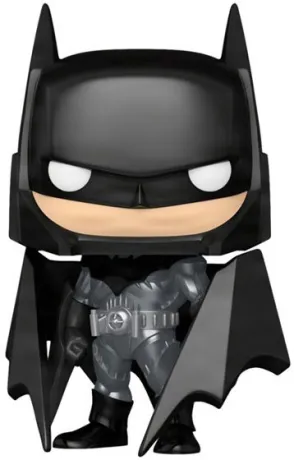 Funko Pop! DC Comics – Batman (N°569) – Summer Convention 2023. Figurine exclusive du Chevalier Noir avec cape déployée et costume noir métallisé. Un must-have pour les fans de DC.

