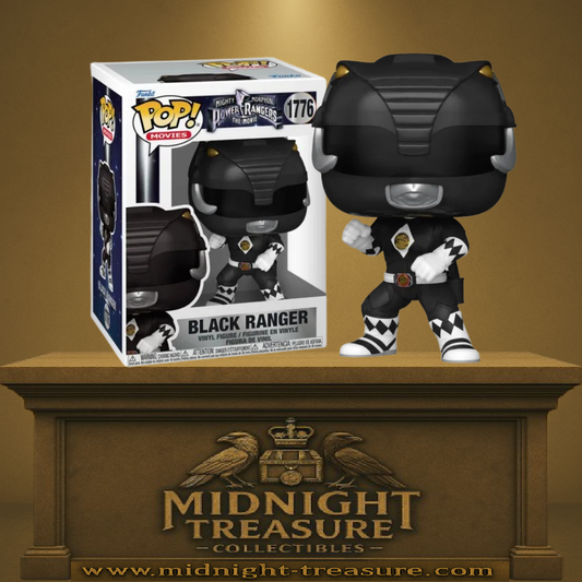 Funko Pop! Power Rangers – Black Ranger (N°1776). Le Black Ranger dans son armure noire brillante, fidèle au film Mighty Morphin Power Rangers: The Movie. Une figurine culte pour tous les fans de la première génération.