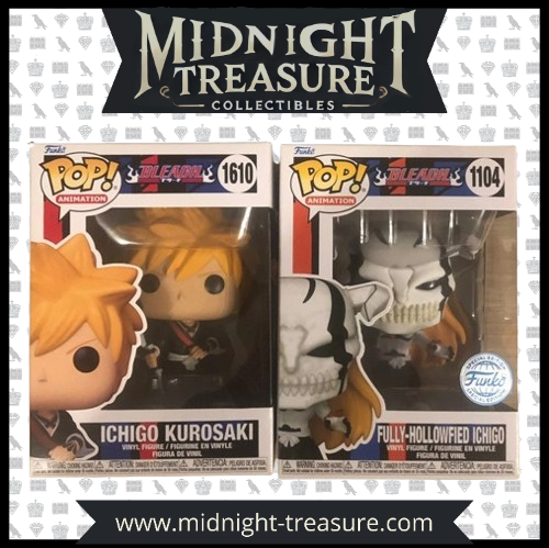 Funko Pop Bleach Ichigo Kurosaki et Fully-Hollowfied Ichigo – Figurines exclusives et détaillées pour les fans d'anime et les collectionneurs.