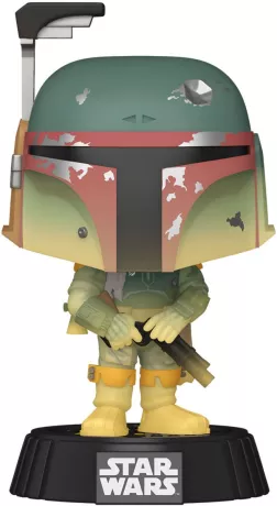 Funko Pop! Star Wars – Boba Fett (N°735) – Glow in the Dark. Le célèbre chasseur de primes en armure mandalorienne avec effet phosphorescent. Une figurine galactique incontournable pour les fans de Star Wars