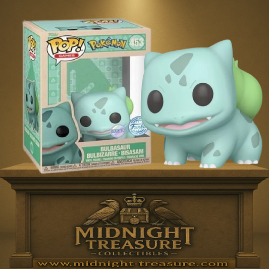 Funko Pop! Pokémon – Bulbasaur / Bulbizarre / Bisasam (N°453) – Édition EMEA Exclusive Soft Color. Figurine pastel verte douce, version exclusive du célèbre Pokémon Plante.