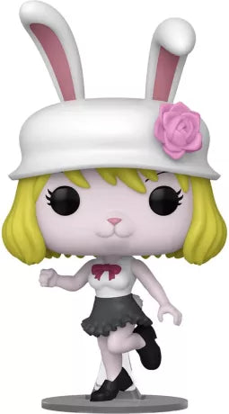 Funko Pop! One Piece – Carrot (N°1588). Figurine de la lapine Mink avec chapeau à oreilles, jupe grise et rose rose, inspirée de l’univers de One Piece.