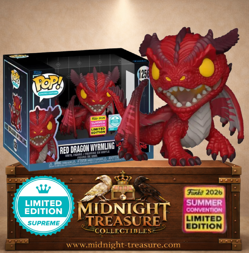 Funko Pop! Deluxe N°1256 – Red Dragon Wyrmling (Dragon Rouge Juvénile), édition Summer Convention 2026 limitée à 8 000 exemplaires, inspirée de Dungeons & Dragons.