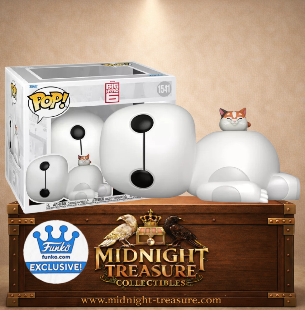 Funko Pop! Deluxe N°1541 – Baymax with Mochi (Baymax avec Mochi), inspirée de Les Nouveaux Héros (Big Hero 6).