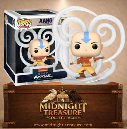 Funko Pop! Deluxe N°1806 – Aang (Airbending) (Aang – Maîtrise de l'Air), inspirée de Avatar : Le Dernier Maître de l'Air (Avatar: The Last Airbender).
