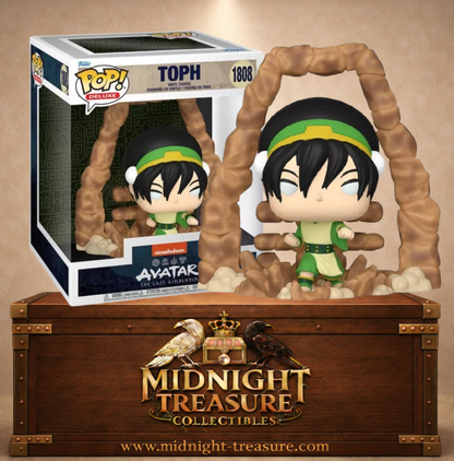 Funko Pop! Deluxe N°1808 – Toph (Earthbending) (Toph – Maîtrise de la Terre), inspirée de Avatar : Le Dernier Maître de l'Air (Avatar: The Last Airbender).