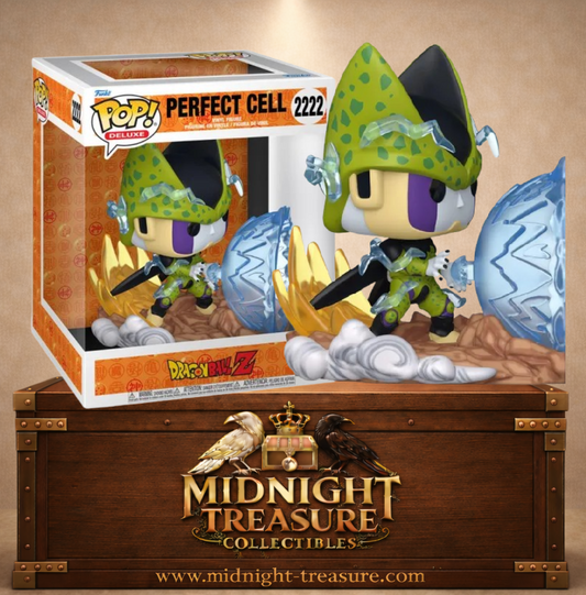Funko Pop! Deluxe N°2222 â Perfect Cell â Dragon Ball Z. Figurine Cell Parfait lançant un Kamehameha avec dĂ©cor dynamique.