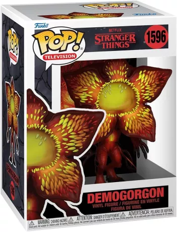 Funko Pop! Stranger Things – Demogorgon (N°1596). Monstre à tête florale béante, au corps rouge et griffes noires. Une figurine glaçante pour les fans de l’univers du Monde à l’Envers.