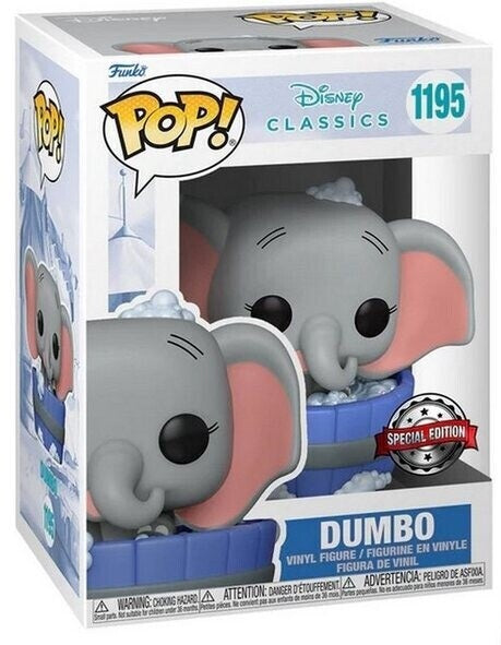 🐘🫧 Funko Pop! N°1195 – Dumbo in Bubble Bath (Dumbo dans son bain moussant) – Special Edition (Édition spéciale) – Disney Classics 🫧🐘