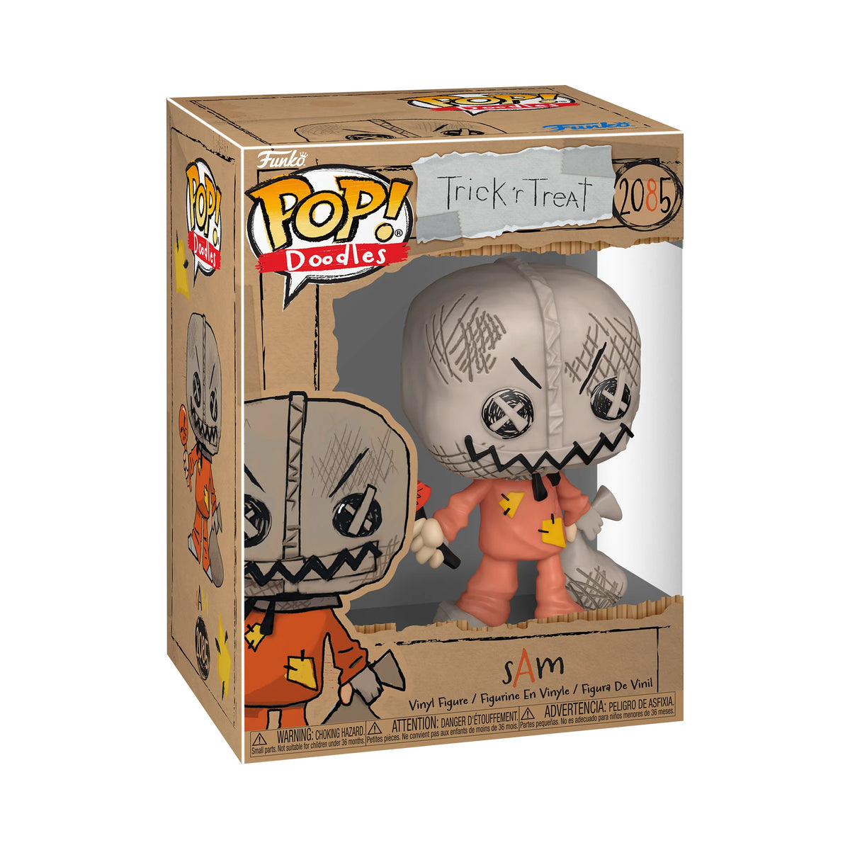 🎃🖍️ Funko Pop! Doodles Movies N°2085 – Sam (Doodles / Effet gribouillage) – Trick ’r Treat 🖍️🎃