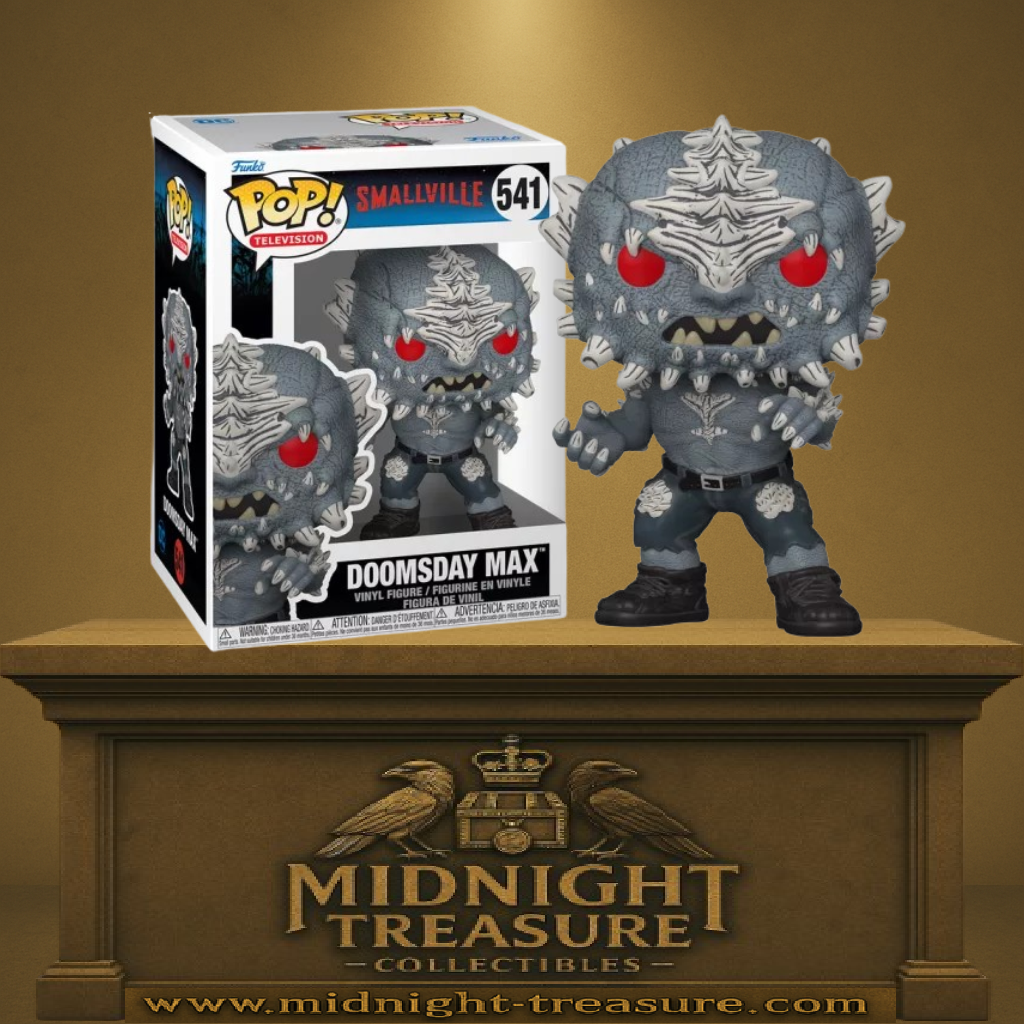 Funko Pop! Smallville – Doomsday Max (N°541). Figurine redoutable représentant l’ennemi ultime de Superman dans la série. Une pièce sombre et emblématique pour les fans de DC.


